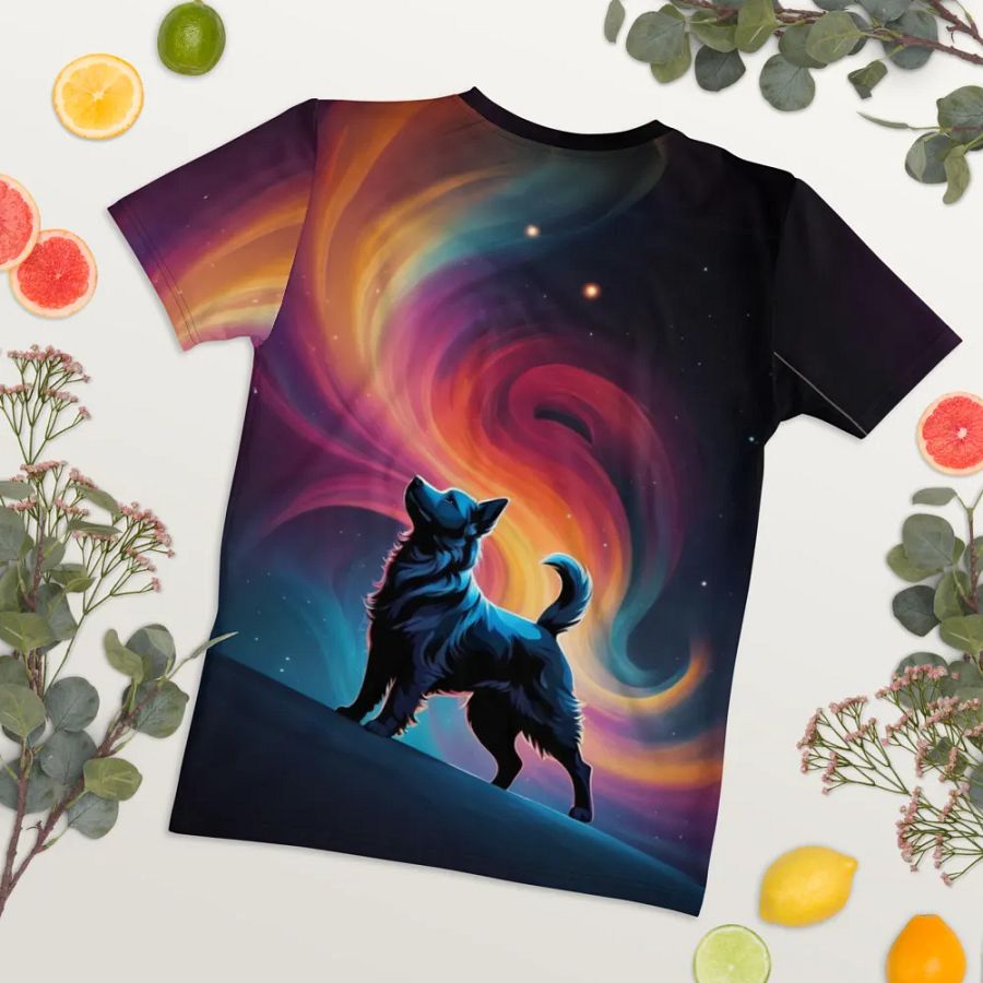 I Love My Personal Stalker Dog All Over Print T-shirt product image (8)
