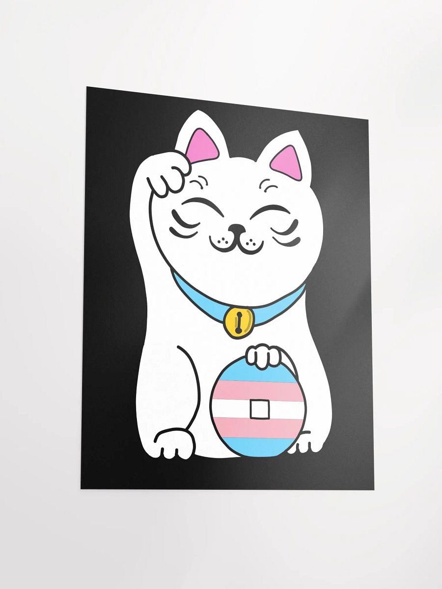 Maneki neko transgender pride poster product image (3)