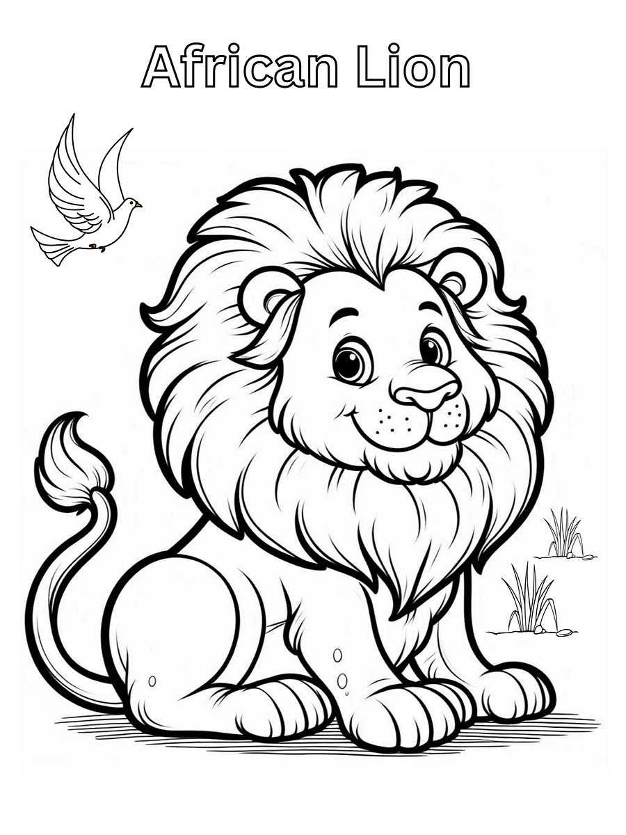 Coloring book,African animals. 40 Pages product image (8)