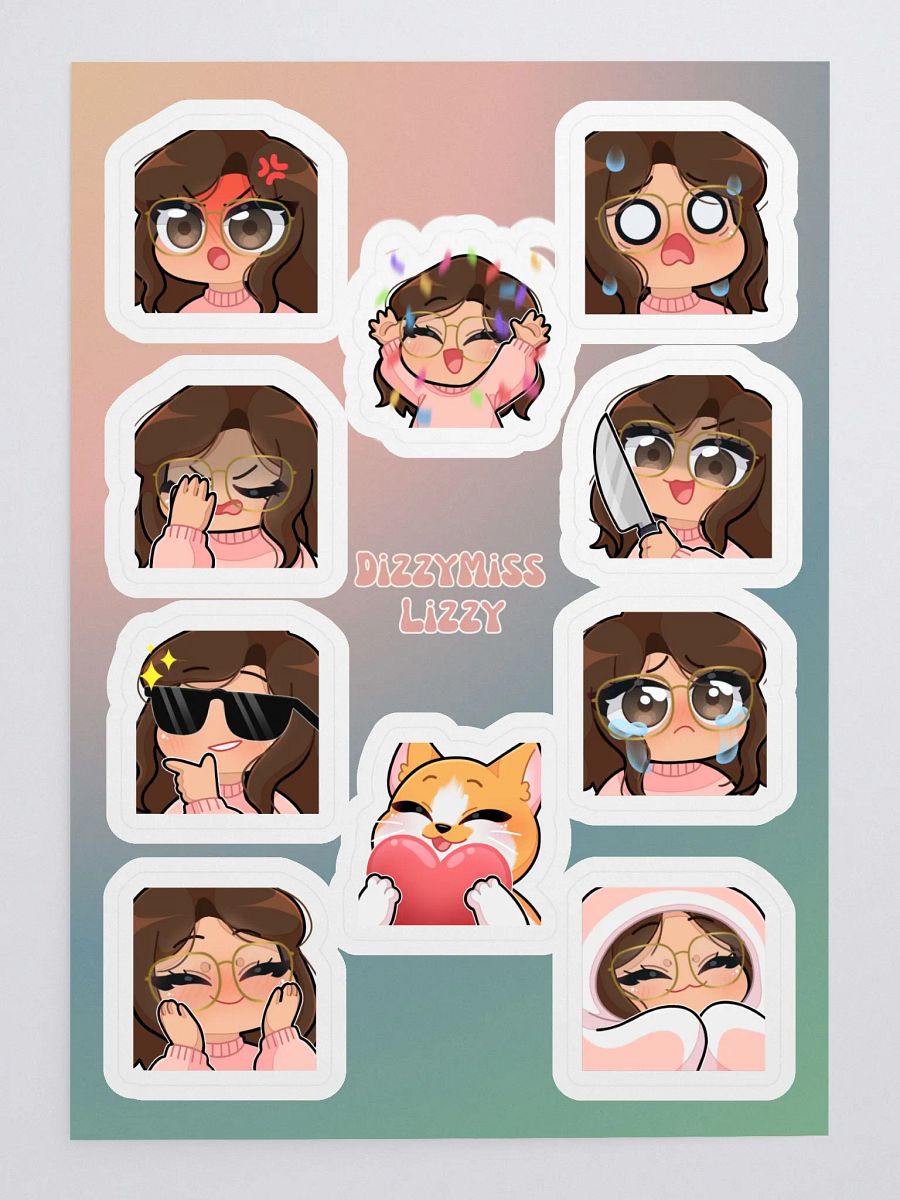 Emote Sticker Sheet product image (3)