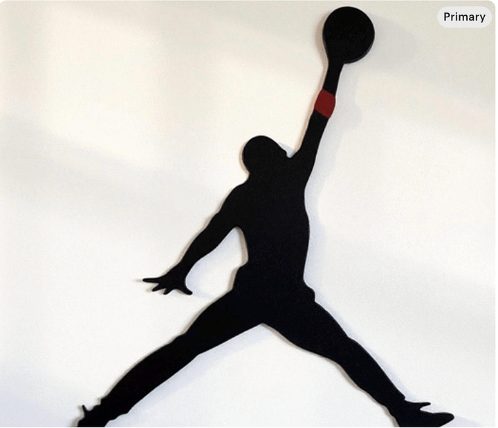 Michael Jordan Wood Wall Art Piece | Handmade | Illuminating product image (1)