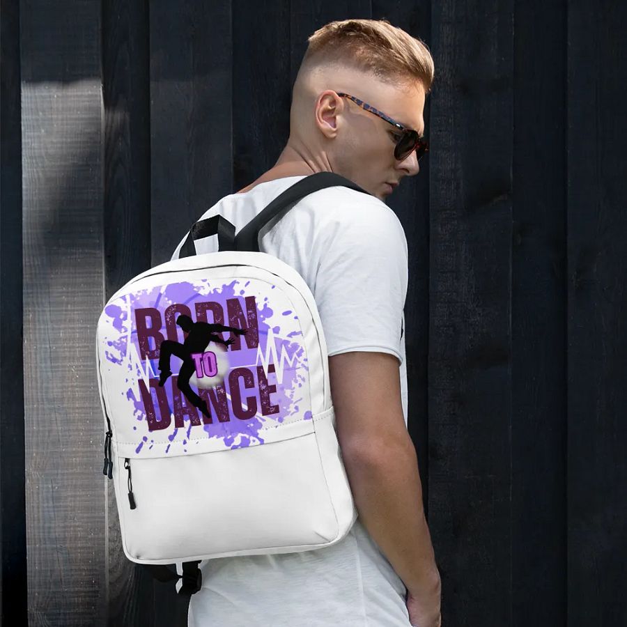 Born to Dance His Silhouette Full Print Backpack product image (3)