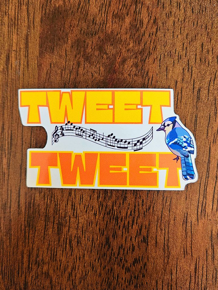 Tweet Tweet! Die-Cut Sticker product image (1)