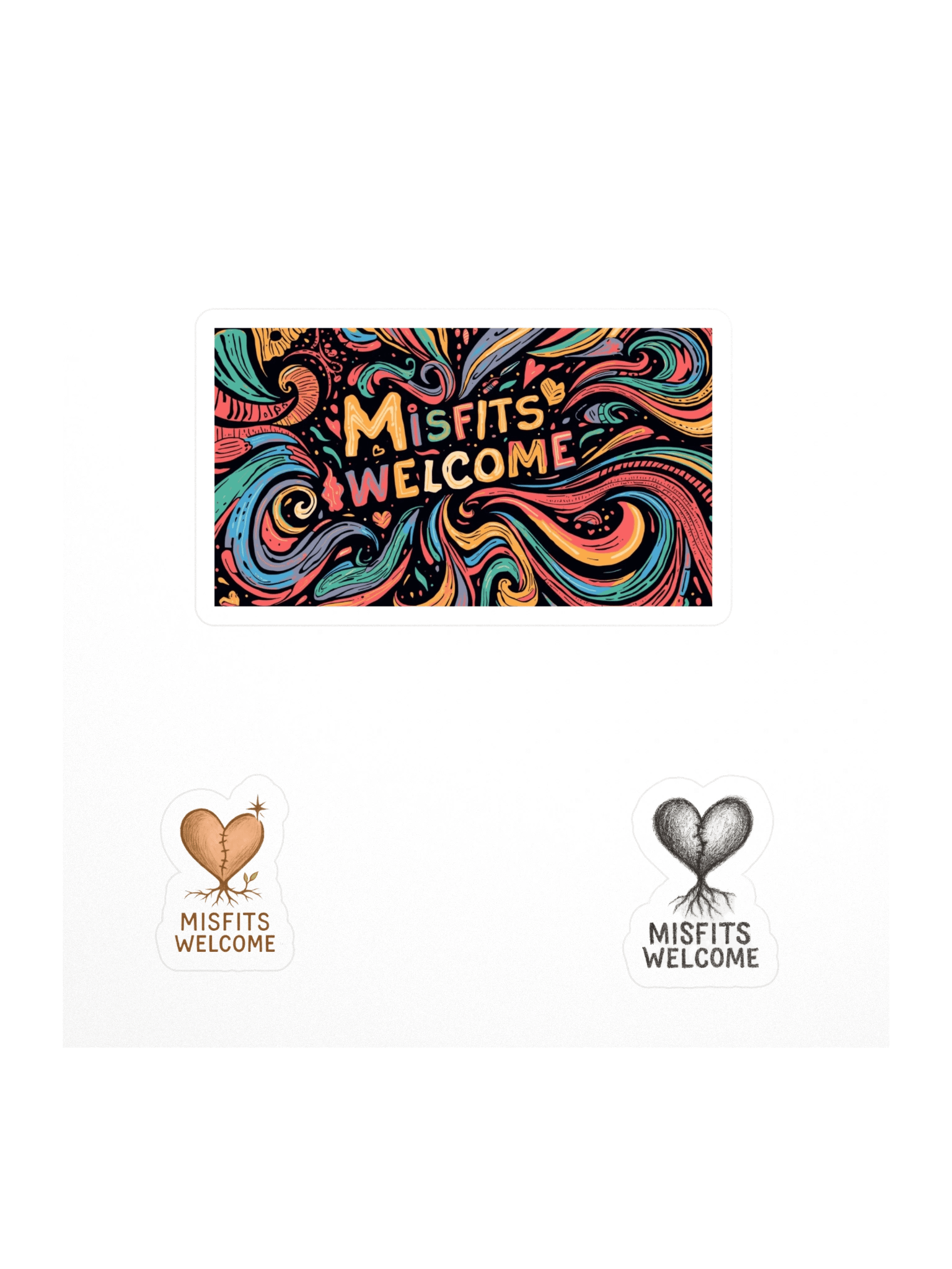 Misfits Welcome Kiss Cut Stickers product image (1)