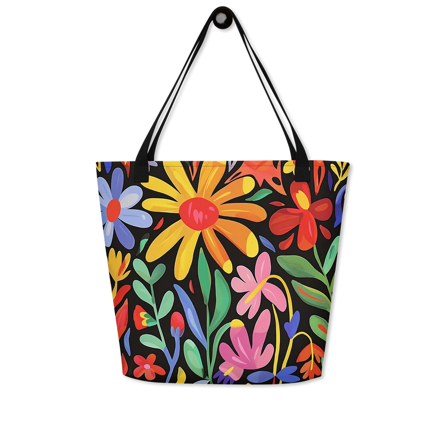 Tote Bag: Cheerful Wildflowers in Bloom Vibrant Floral Art Design product image (8)