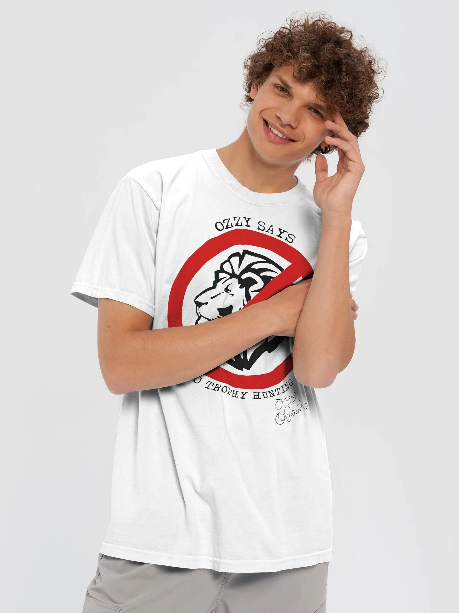 Lion Ozzy Says No Trophy Hunting Osbourne Shirt product image (6)