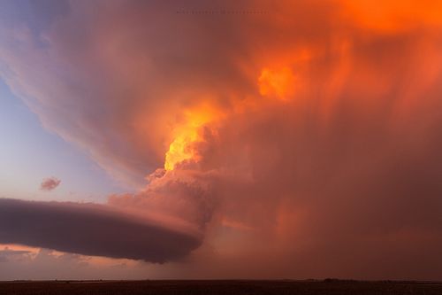 Sunsets and Storms. The combination we all strive for when out chasing! #storms #stormchasing #sunset #lightning #adventure