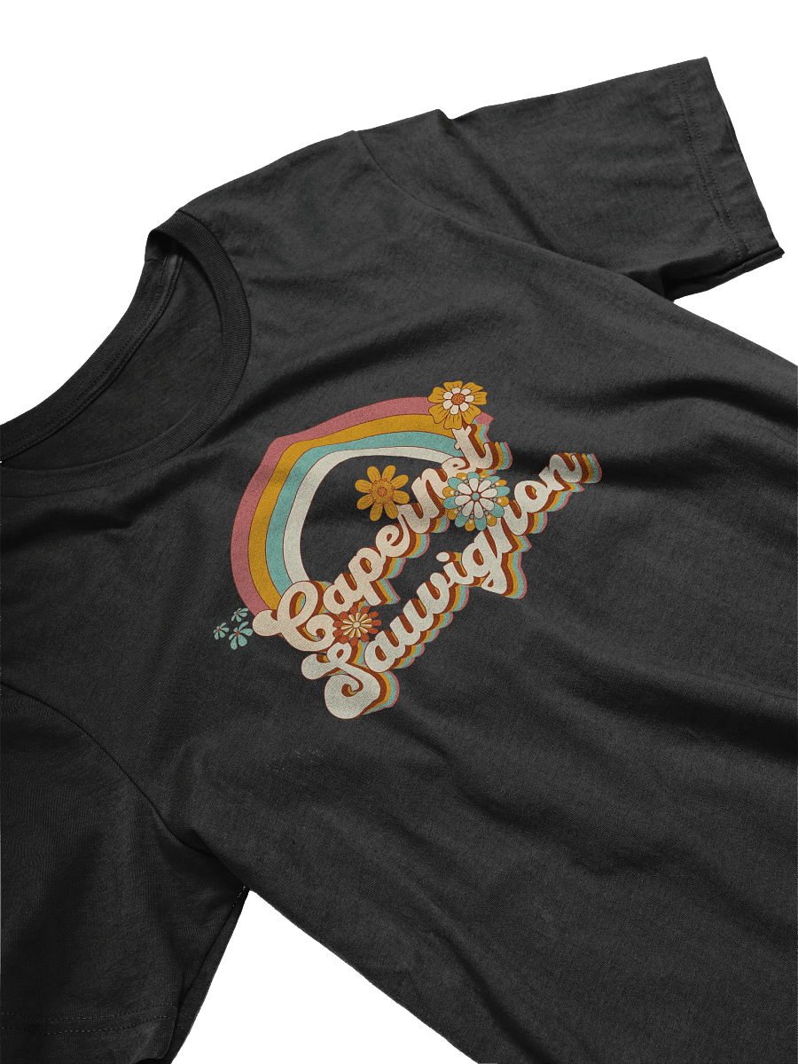 Groovy Cabernet Sauvignon T-Shirt - Retro Hippie Vibes for Wine Enthusiasts product image (5)