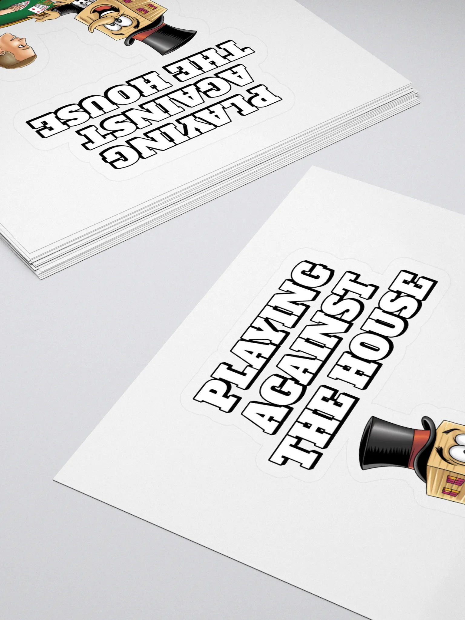 Playing Against The House - Funny Wordplay Sticker product image (4)