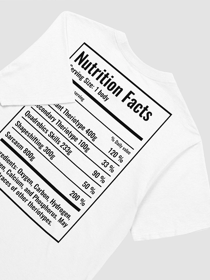 Polytherian Nutritional Facts Shirt product image (1)