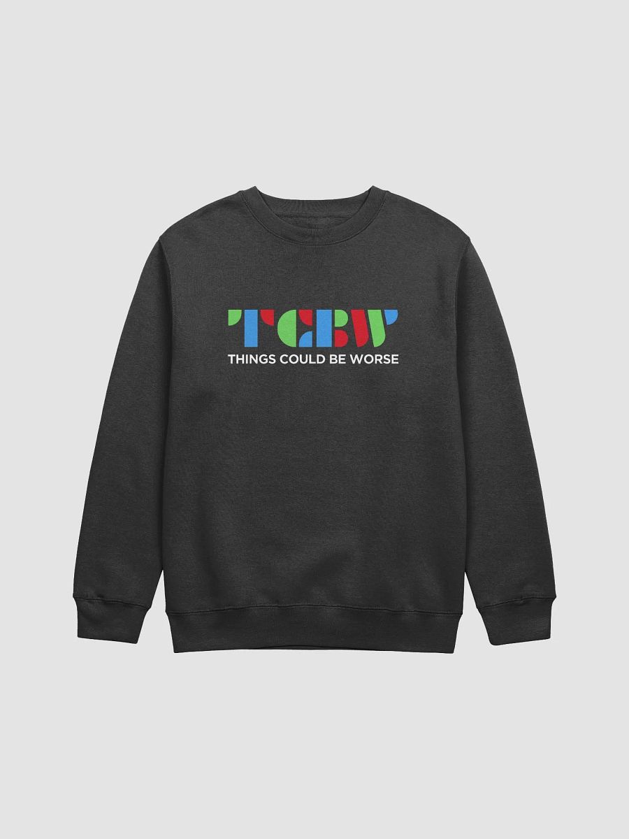 TCBW Color Logo Black Crewneck Sweater product image (1)