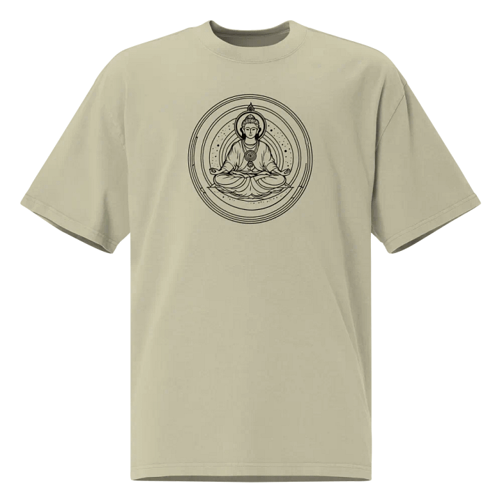 [Meditation 3 - Black] Oversized T-Shirt product image (2)