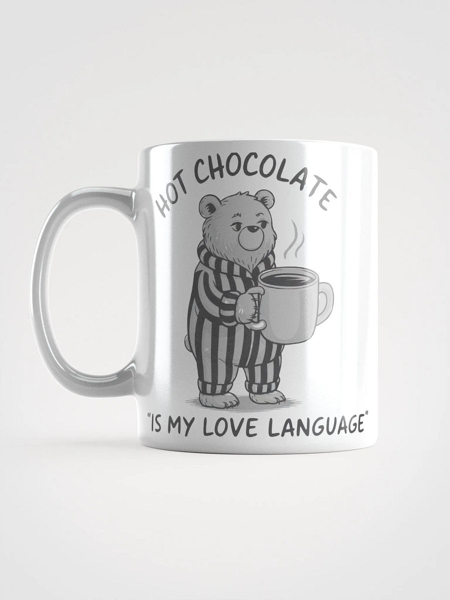 Bear Hot Chocolate Love Language Glossy Mug product image (16)