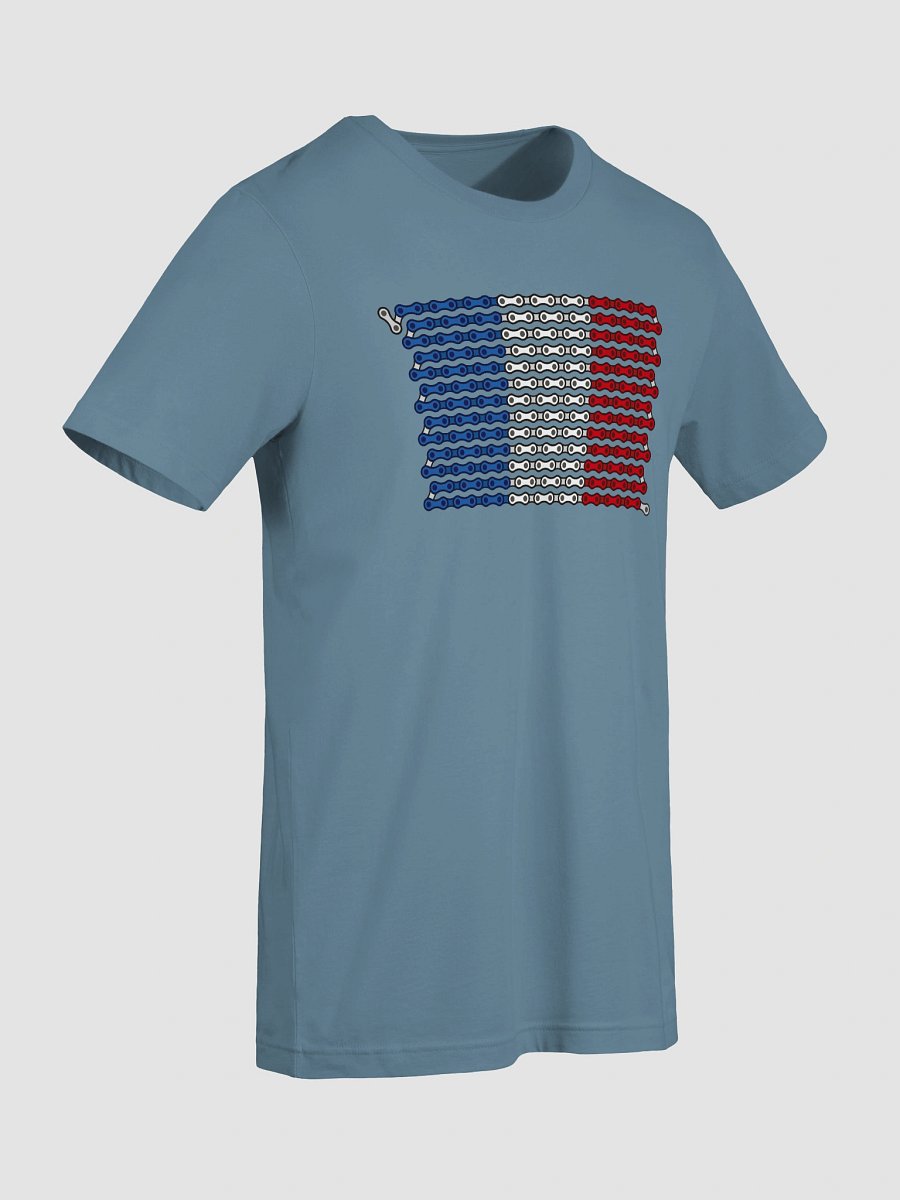 France Bike Chain Flag on Dark Color Supersoft Tee product image (4)