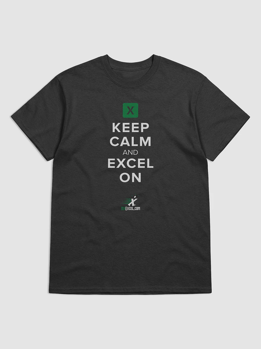 Keep Calm And Excel On - Black T-Shirt product image (3)