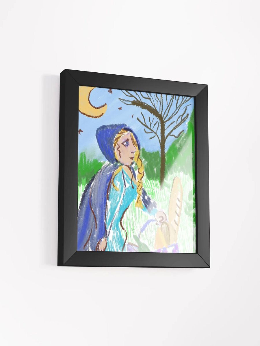 Hooded Woman Carrying Bread Framed Poster product image (54)