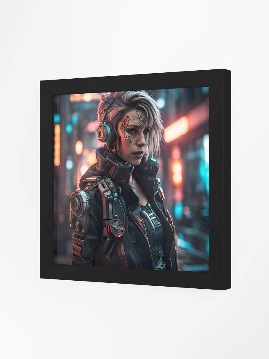 Framed Cyberpunk Female Poster product image (12)