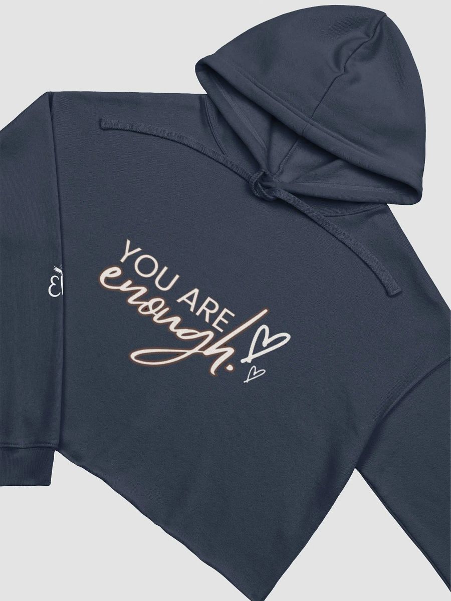 You Are Enough: Womens Fleece Crop Hoodie (Dark Colors) product image (19)