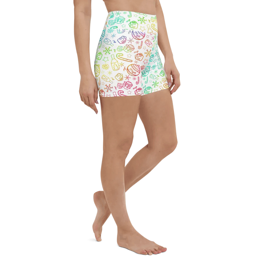 Limited Edition Christmas Rainbow Yoga Shorts product image (7)