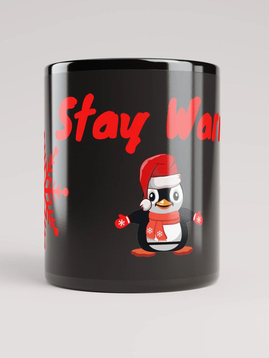 Stay Warm Black Mug! product image (9)