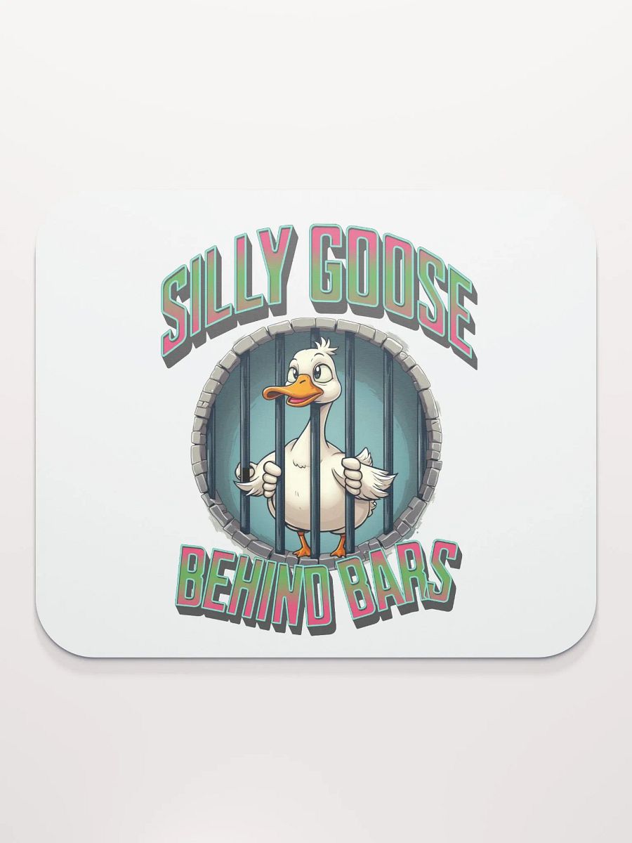 Silly Goose Behind Bars Mouse Pad product image (1)