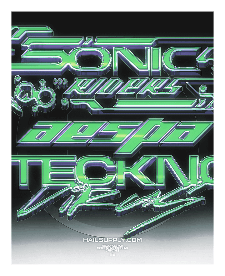 FREE 3D PHOTOSHOP CHROME TEXT EFFECT product image (2)