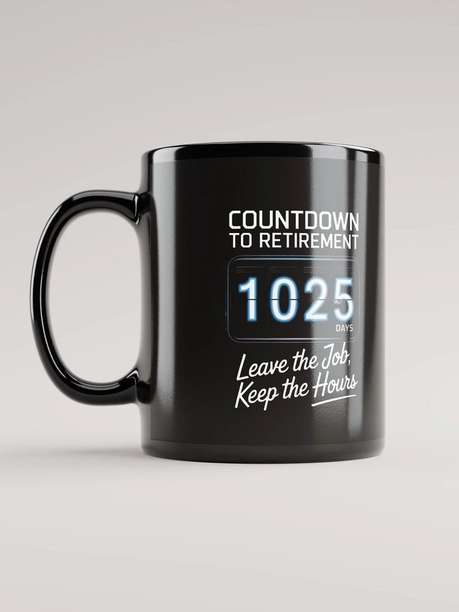1025 Days Countdown Black Glossy Mug product image (6)
