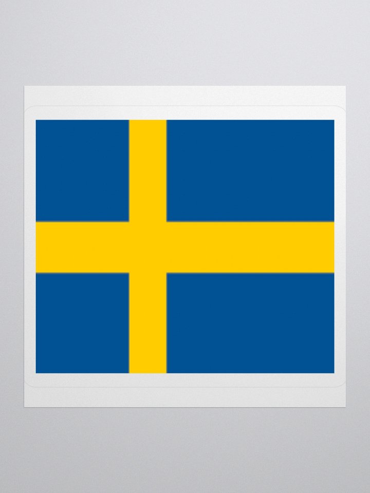 Exclusive Sweden Flag Kiss-Cut Stickers - High-Quality Vinyl, Multiple Sizes product image (2)