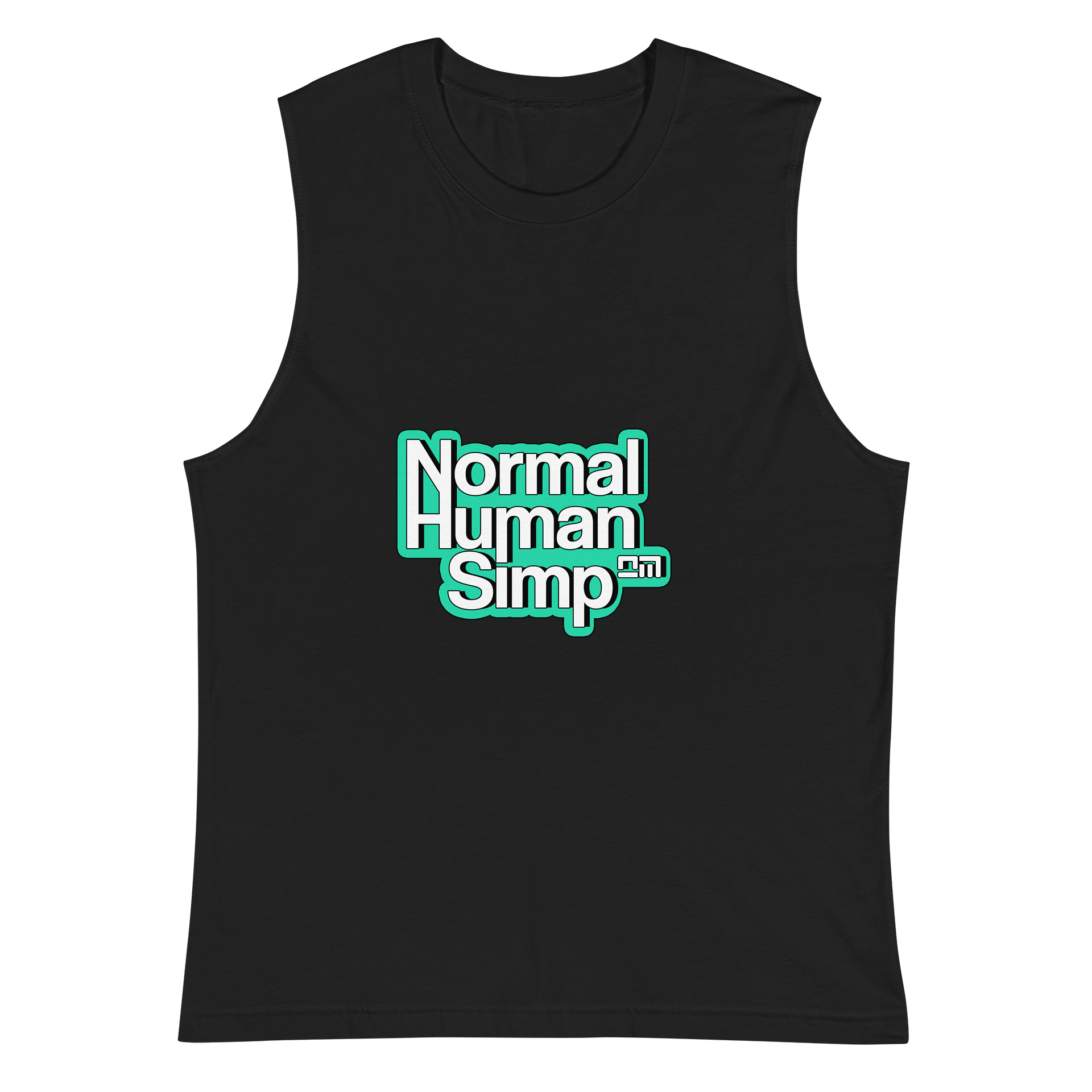 Bold 'Normal Human Simp' Muscle Tank product image (2)