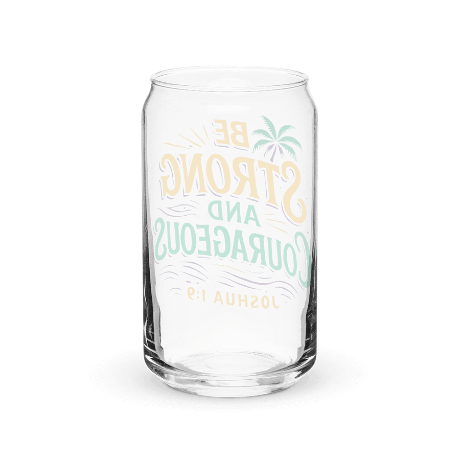 "Fearless Fuel" Can Glass | Joshua 1:9 Graffiti Faith Edition product image (6)