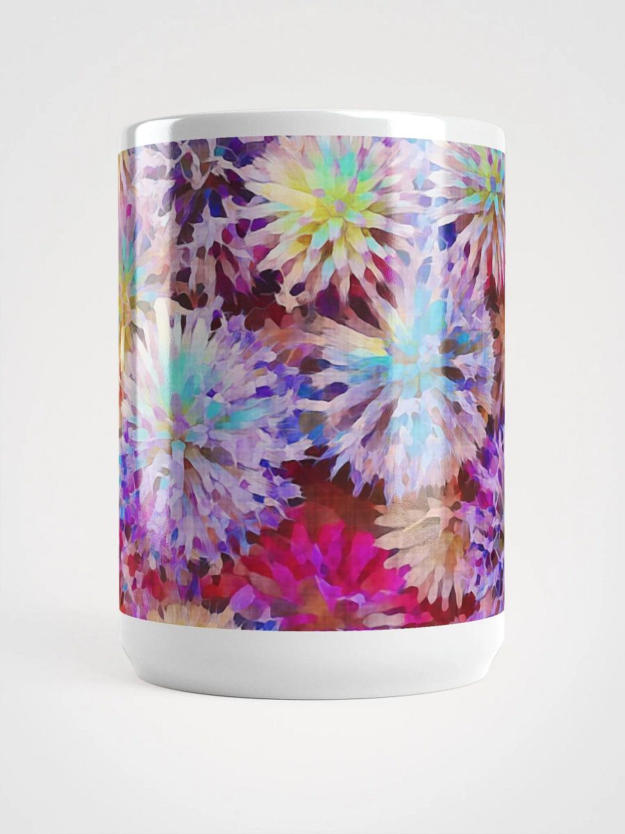 Abstract Graphic | White Coffee Mug | Globe Thistle Floral product image (2)