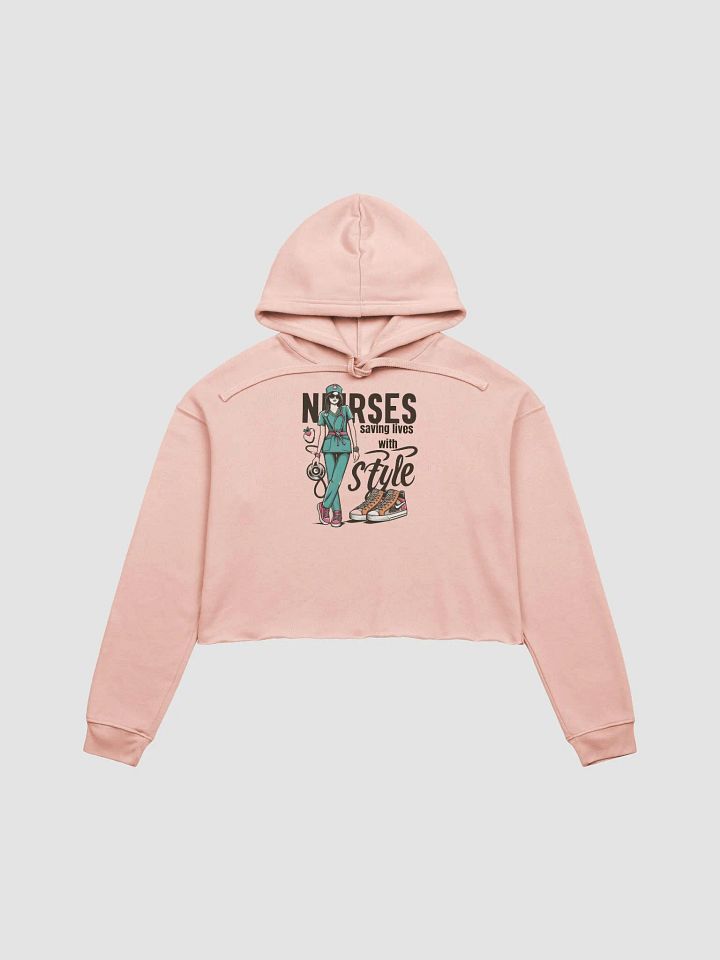 Health Professionals: Stylish Nurse Heartbeat Crop Hoodie product image (1)