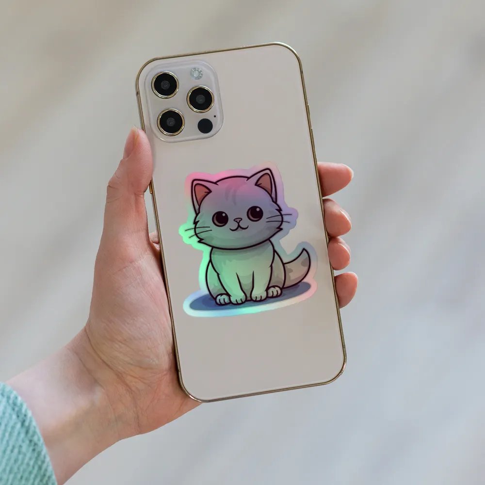 Cute White Cat Sticker product image (8)