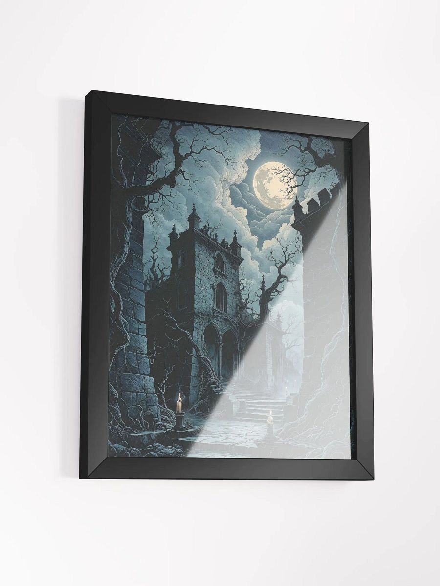 Moonlit Gothic Ruin Framed Print product image (3)