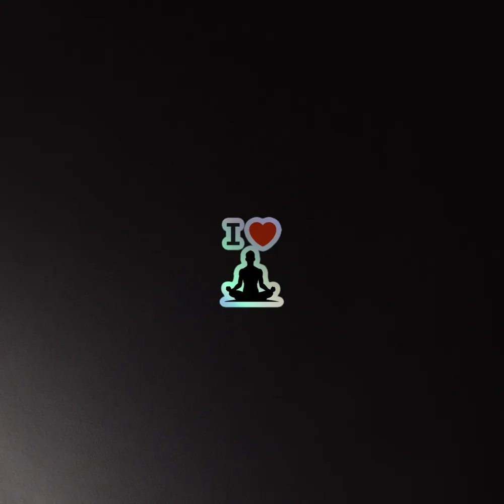I Heart Meditation Sticker product image (4)