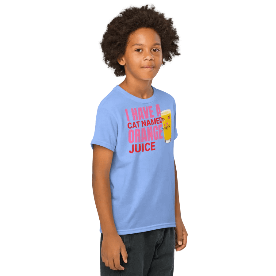Orange Juice Cat Kids T-Shirt product image (4)