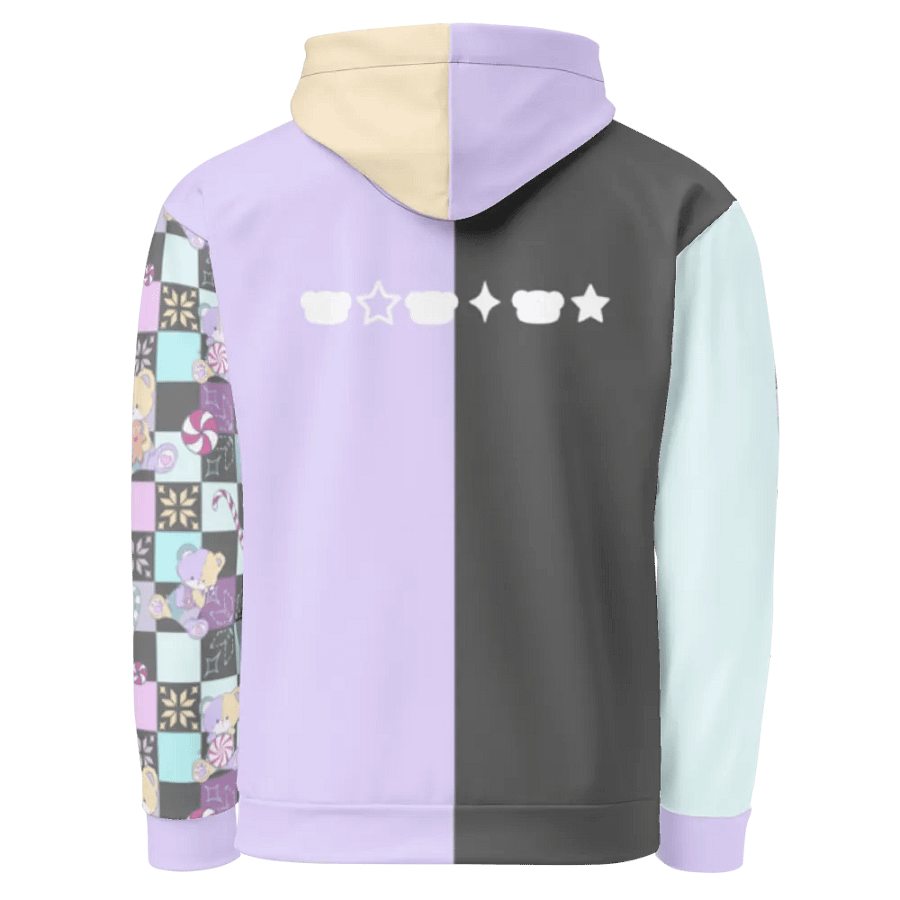 Christmas Sweets Bear Fun and Colourful checkerboard hodie product image (3)