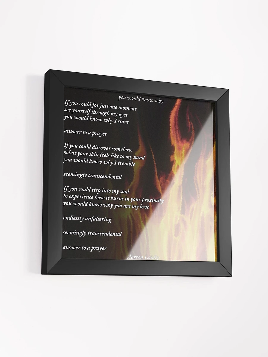 You would know why framed poem product image (5)