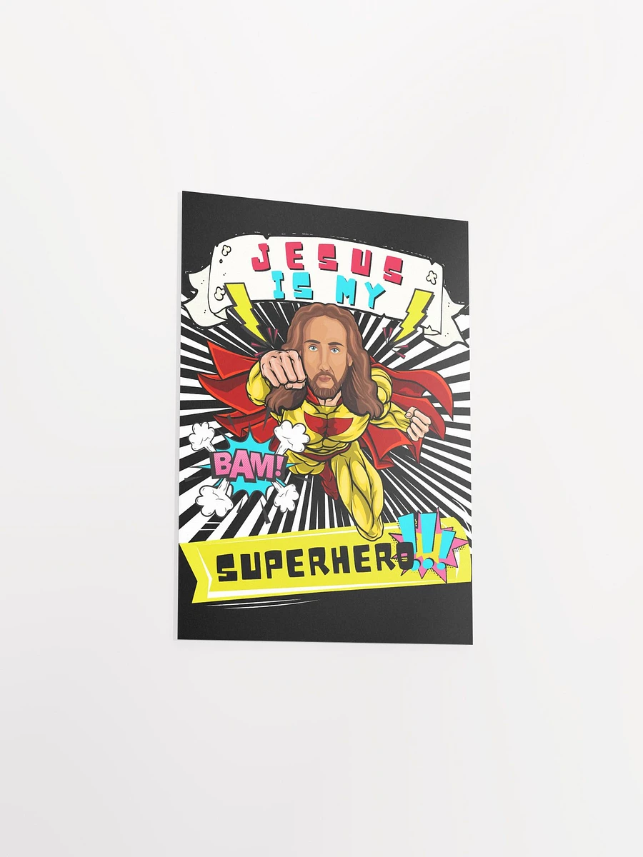 JESUS IS MY SUPERHERO- FUNNY CHRISTIAN COMIC Art Print product image (5)