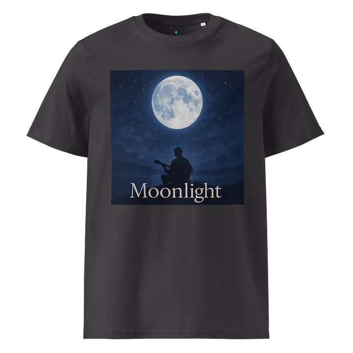 Moonlight Album Cover Ribbed Collar T-Shirt - Show your Support with Style - Menswear, Womenswear - 100% Organic Cotton product image (6)