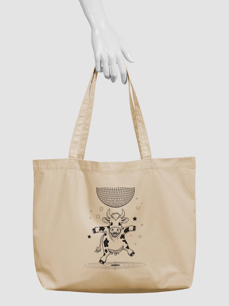 Disco cow Tote Bag product image (3)