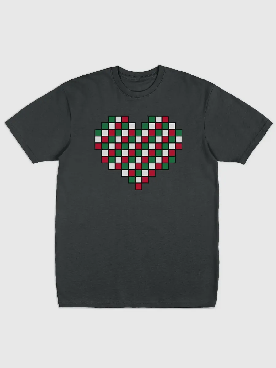 Candy Cane Heart Premium Heavyweight Tee product image (1)