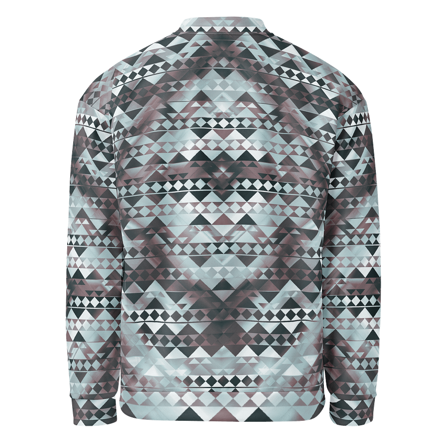 Blue Brown Tribal Bomber Jacket product image (2)
