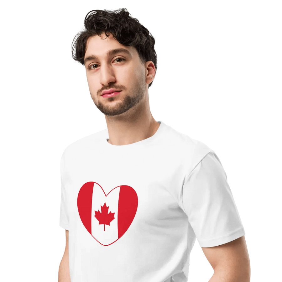 Canadian Heart Flag Unisex Tee product image (4)