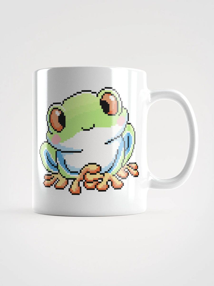 Light Green Rip the Frog White Glossy Mug product image (2)