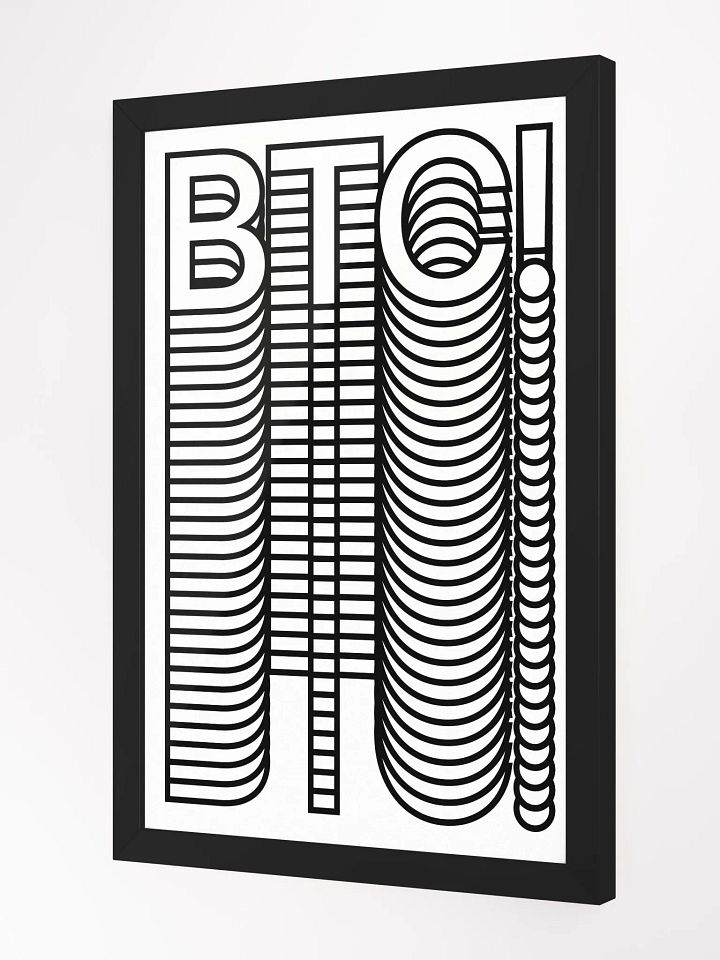 BTC! Stacks Poster [framed] product image (2)