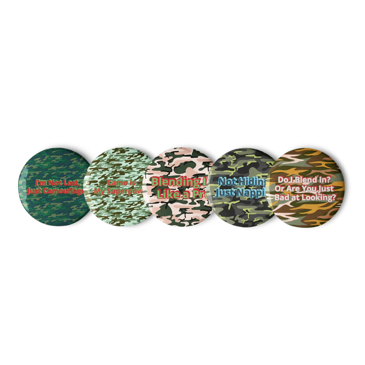 Camouflage Statement Pins Set product image (1)