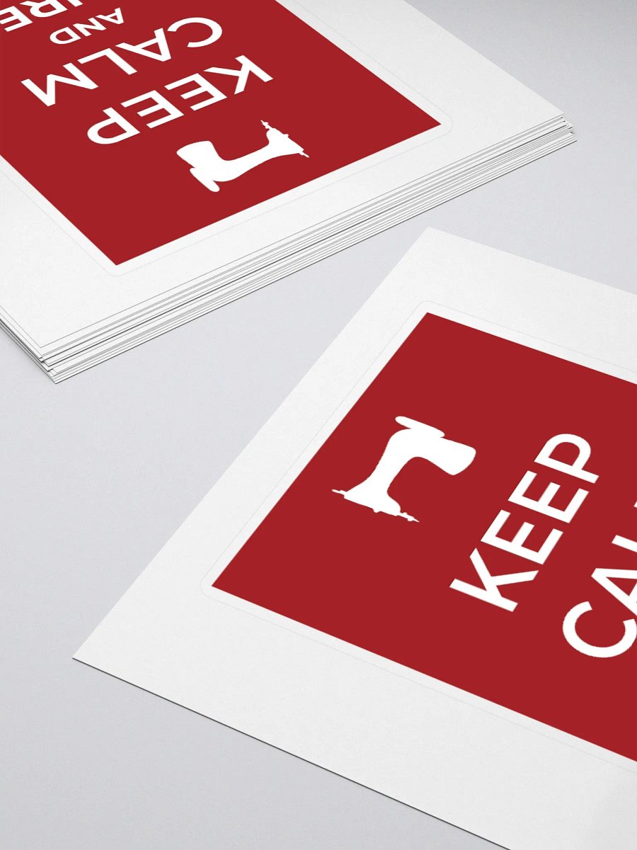 Keep Calm Red Sticker product image (4)