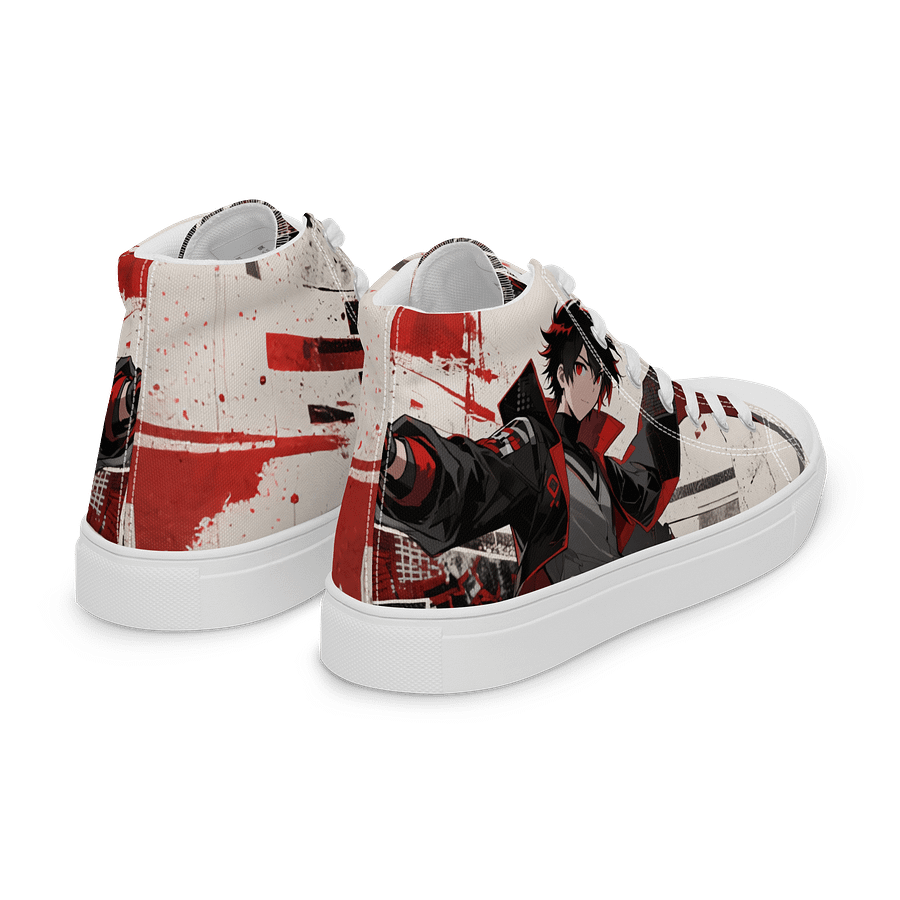 Crimson Anime Rebel Canvas High Tops product image (7)