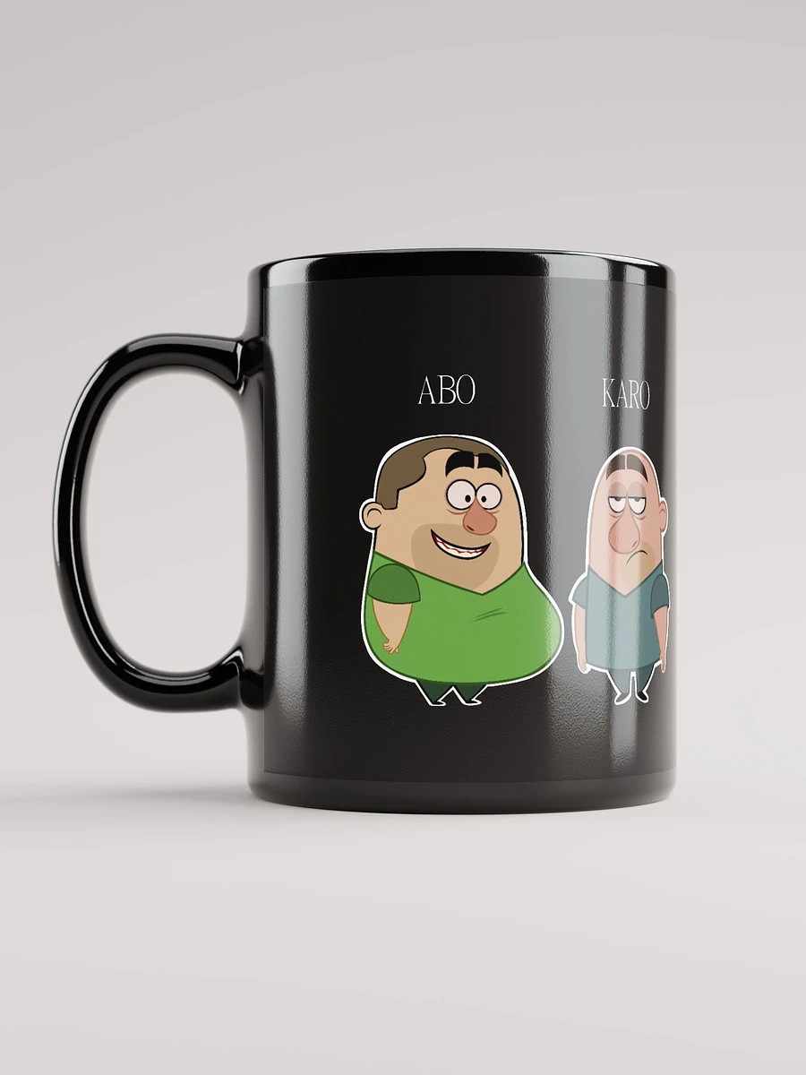 Abo and Karo Black Glossy Mug product image (2)